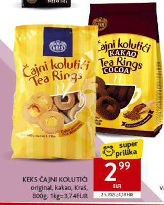 Keks Čajni kolutići