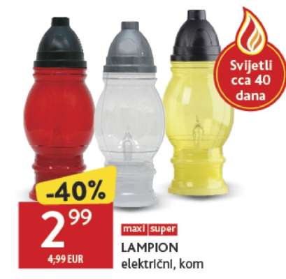 LAMPION električni, kom