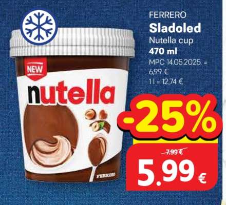 FERRERO Sladoled Nutella cup 470 ml