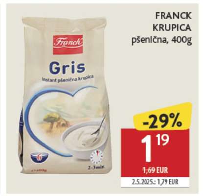 FRANCK KRUPICA pšenična, 400g