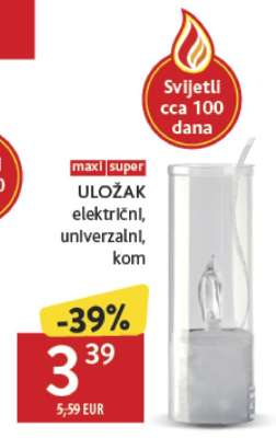 ULOŽAK električni, univerzalni, kom