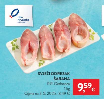 Svježi odrezak šarana