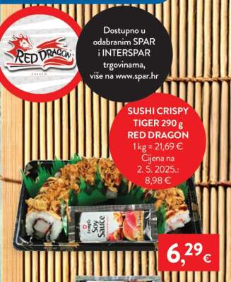 SUSHI CRISPY TIGER 290 g RED DRAGON