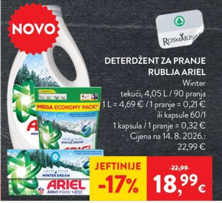 Deterdžent za pranje rublja Ariel