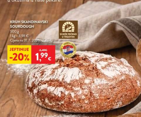 Kruh Skandinavski Sourdough