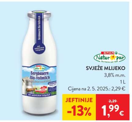 Svježe mlijeko