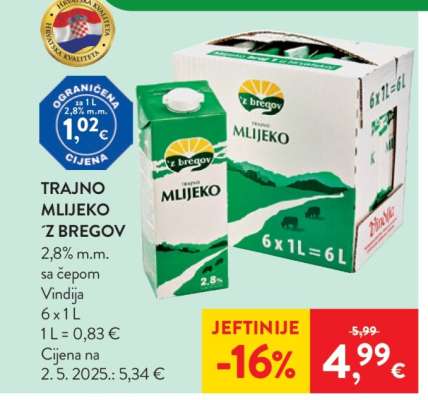 Trajno mlijeko ‘ z bregov