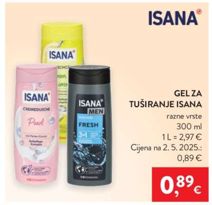 ISANA Gel za tuširanje