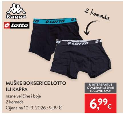 Muške bokserice Lotto ili Kappa