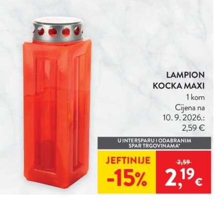 LAMPION KOCKA MAXI