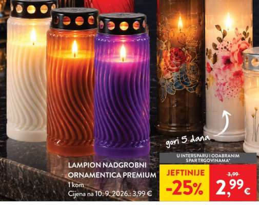 LAMPION NADGROBNI ORNAMENTICA PREMIUM
