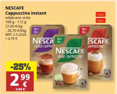 NESCAFE Cappuccino instant