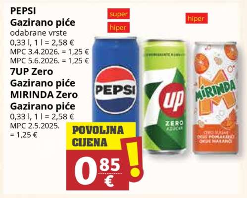 Pepsi gazirano pice