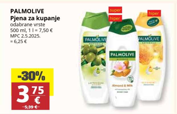 PALMOLIVE Pjena za kupanje
