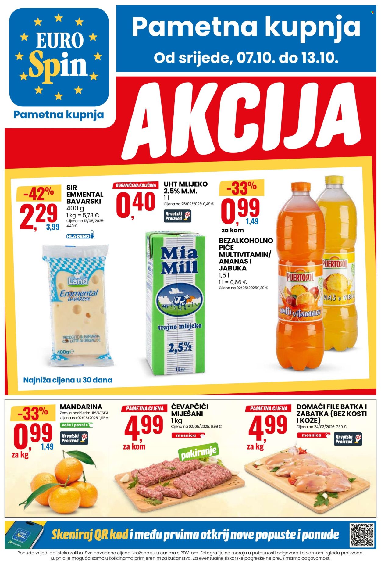 Leták Eurospin - 7.10.2026 - 13.10.2026. Strana 1