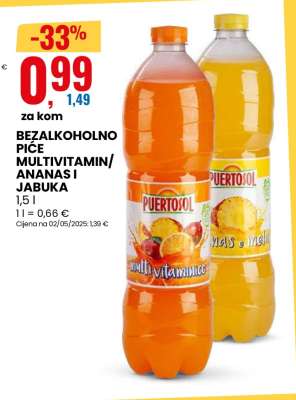 BEZALKOHOLNO PIĆE MULTIVITAMIN/ANANAS I JABUKA