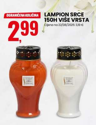 LAMPION SRCE 150H VIŠE VRSTA