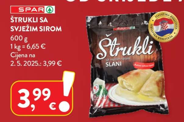Štrukli sa svježim sirom
