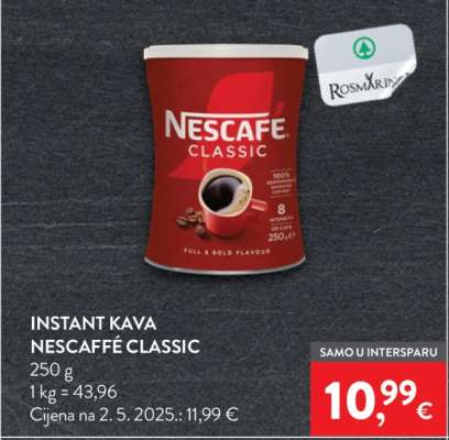 Instant kava Nescafe classic