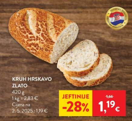 Kruh hrskavo zlato