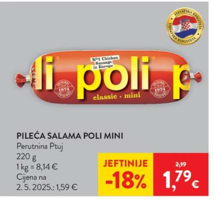 Pileća salama Poli mini
