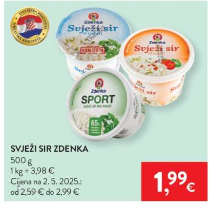 Svježi sir Zdenka
