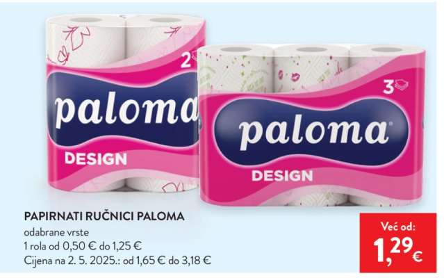 Papirnati ručnici Paloma