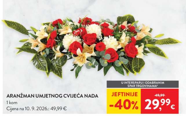 Aranžman umjetnog cvijeća Nada