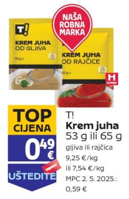 T! Krem juha