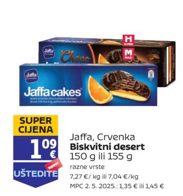 Jaffa, Crvenka Biskvitni desert