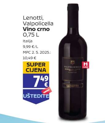 Lenotti, Valpolicella Vino crno 0,75 L