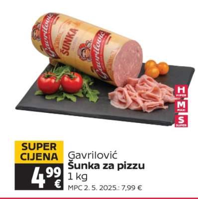 GAVRILOVIĆ ŠUNKA ZA PIZZU