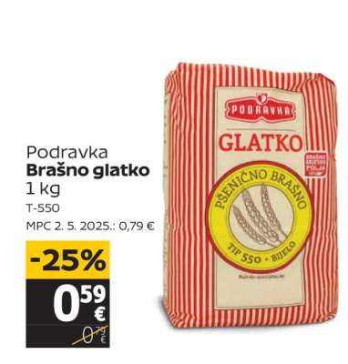 Podravka Brašno glatko 1 kg