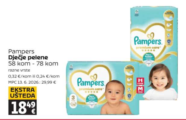 PAMPERS Dječje pelene