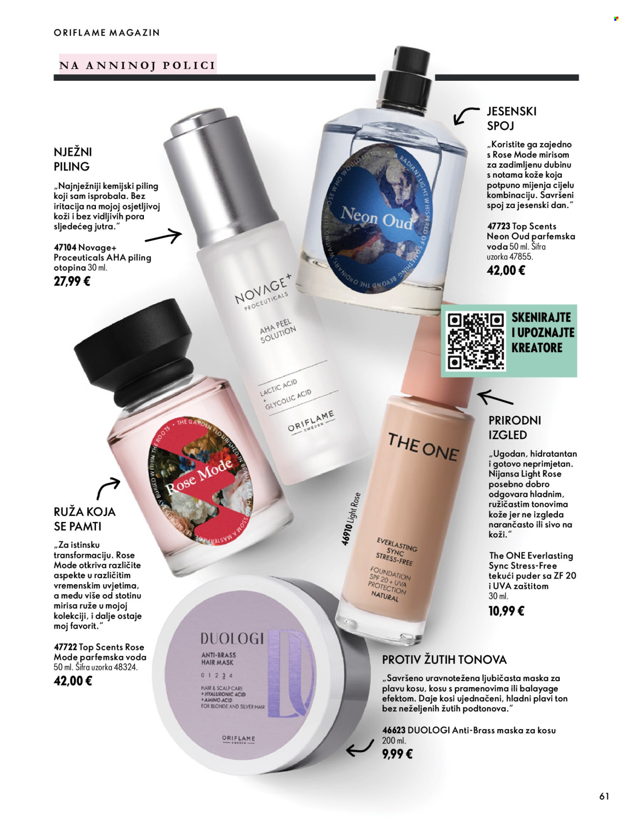 Leták Oriflame - 7.10.2026 - 17.11.2026. Strana 61