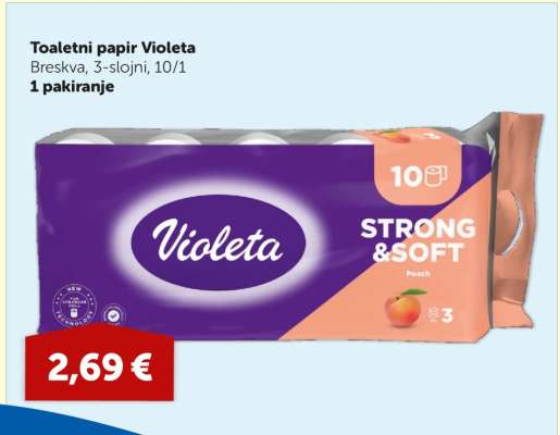 Toaletni papir Violeta