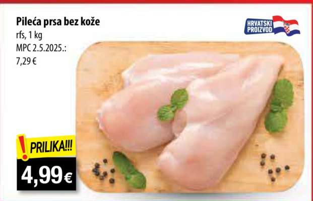 Pileća prsa bez kože