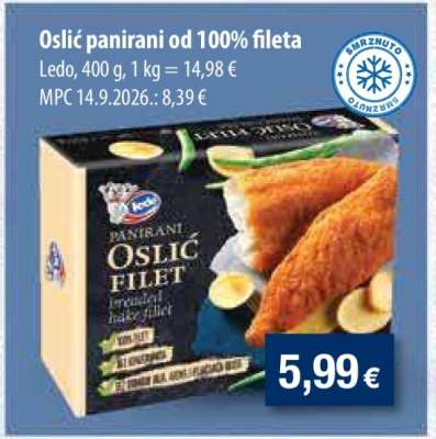 Oslić panirani od 100% fileta