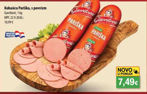 Kobasica Pariška, s povrćem