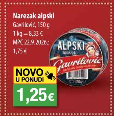 Narezak alpski