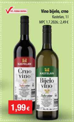 Vino bijelo, crno