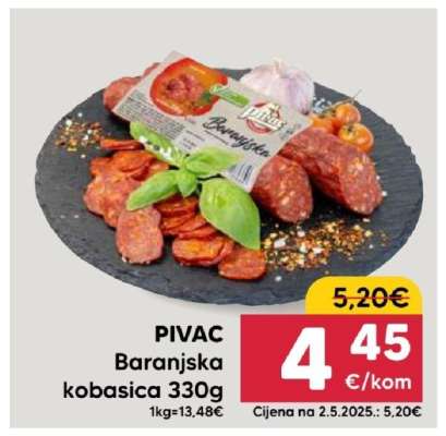 PIVAC Baranjska kobasica 330g