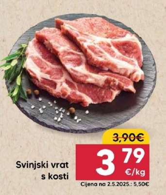 Svinjski vrat s kosti
