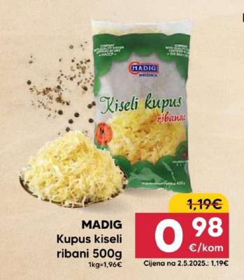 MADIG Kupus kiseli ribani 500g