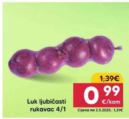 Luk ljubičasti rukavac 4/1