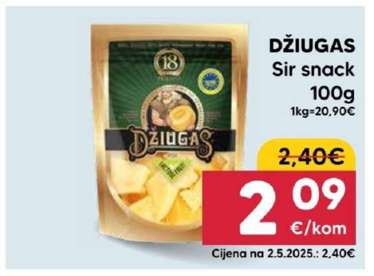 DŽIUGAS Sir snack 100g
