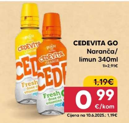 CEDEVITA GO Naranča/ limun 340ml