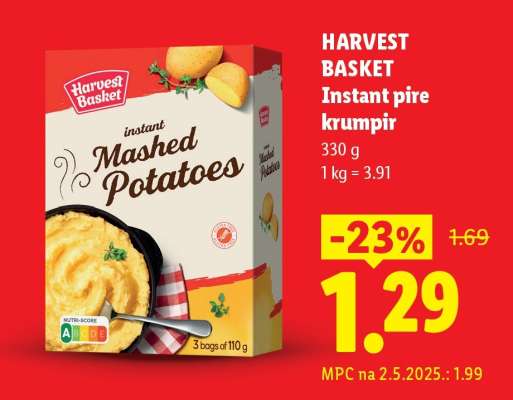 HARVEST BASKET Instant pire krumpir