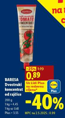Baresa Dvostruki koncentrat od rajčice