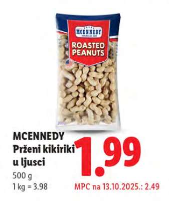 MCENNEDY Prženi kikiriki u ljusci